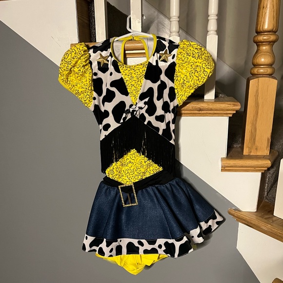 Weissman “Woody’s Round-up” Cowgirl Costume, Attached Shorts & Hat, AS - Picture 3 of 6